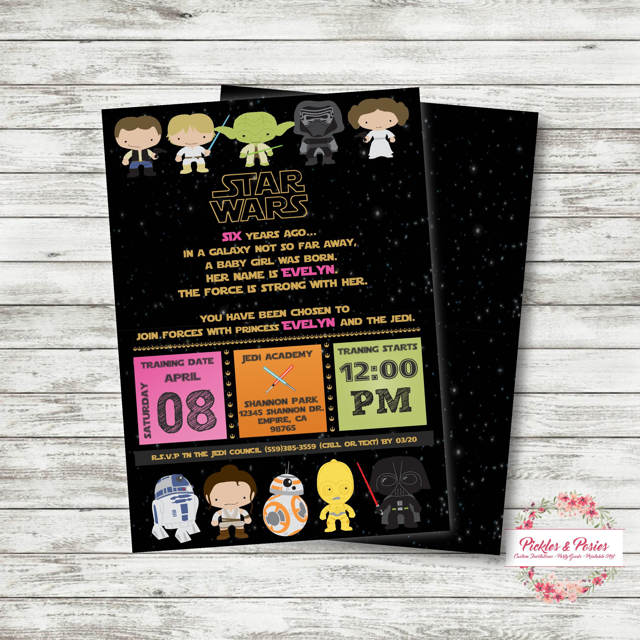 Star Wars Birthday Card Ideas Wedding Party Dresses Enchanting Star Wars Party Invitations Ideas