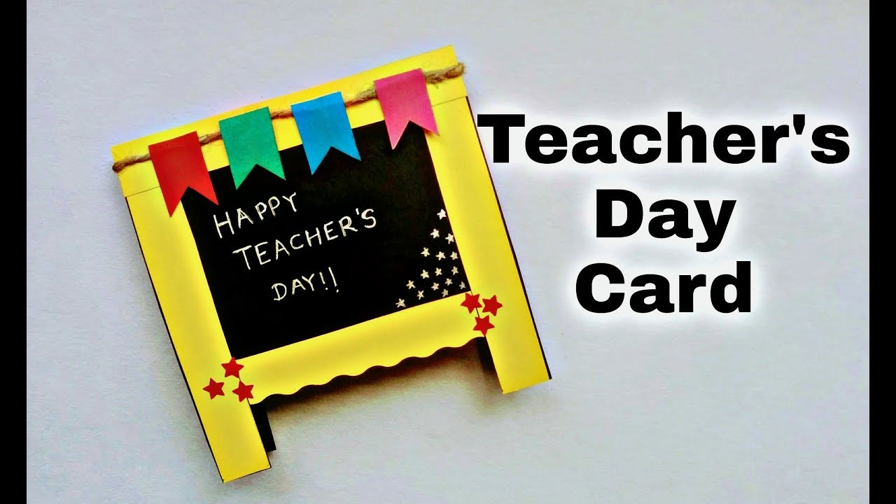 Teacher Birthday Card Ideas Teachers Day Card Idea Handmade Greeting Card For Teacher