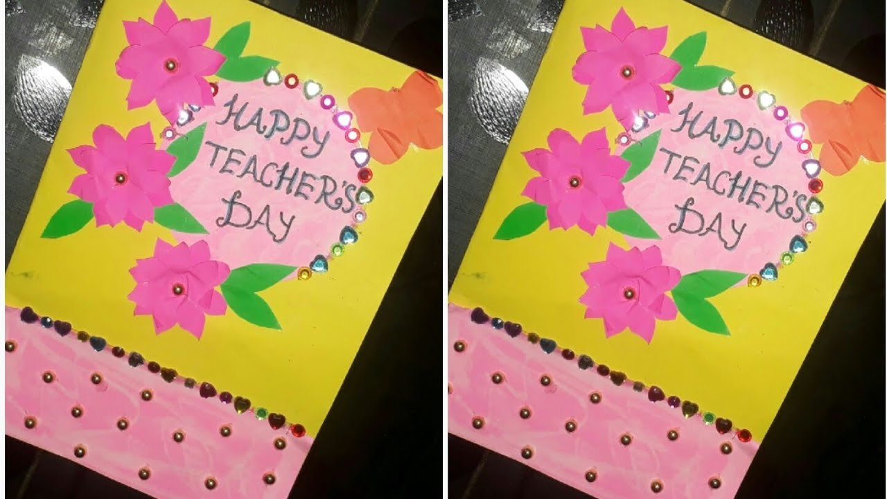 Teacher Birthday Card Ideas Teachers Day Carddiy Teachers Day Cardteachers Day Gift Idea