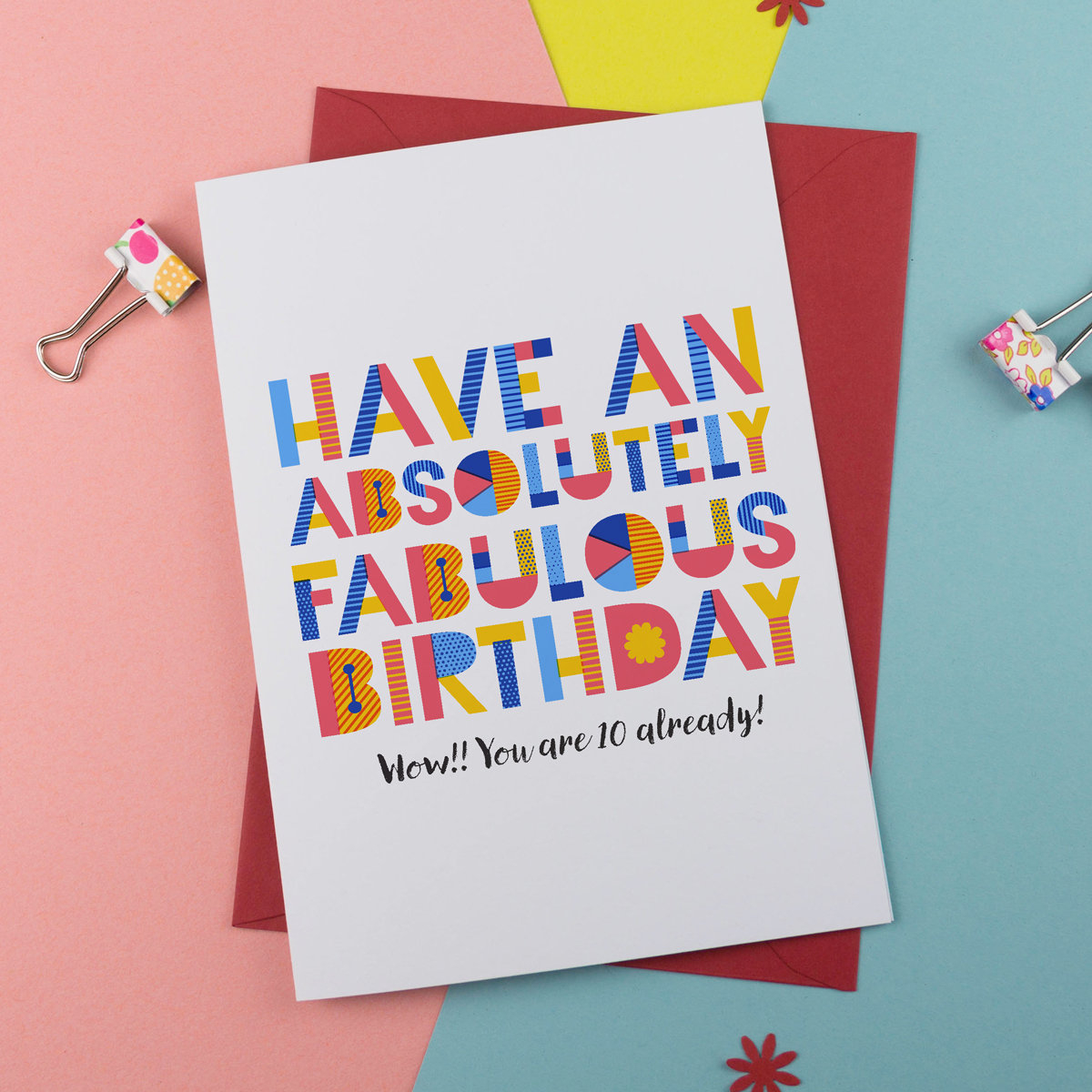Unique Card Ideas For Birthdays Fabulous Birthday Card Fun Birthday Card Birthday Card Personalised Card Bespoke Card Colourful Card Card For Her Card For Him