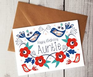 Unique Card Ideas For Birthdays Happy Birthday Auntie Card