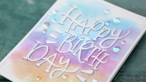 Watercolor Birthday Card Ideas Relaxing Watercolor Painting Lettering Birthday Card